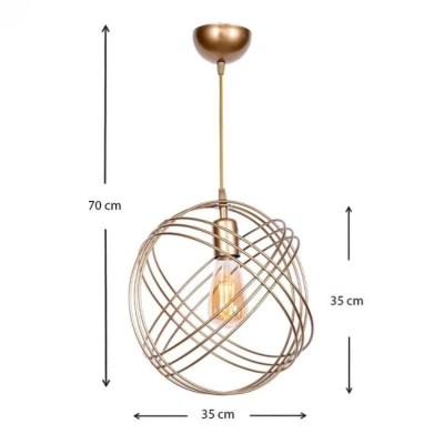 Φωτιστικό οροφής Art Maison Λατσίδα - Gold 35x35x70εκ.) Φωτιστικό οροφής Art Maison Λατσίδα - Gold 35x35x70εκ.)