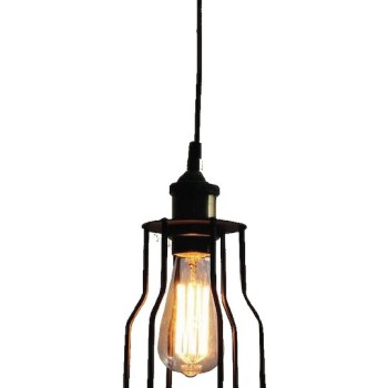 Κρεμαστό Φωτιστικό Art Maison Kazuya Μαύρο Πλέγμα με Ντουί E27 15x15x120εκ.