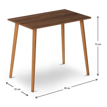 Τραπέζι Κουζίνας Art Maison Ηράκλεια - Walnut (90x55x75εκ.) Τραπέζι Κουζίνας Art Maison Ηράκλεια - Walnut (90x55x75εκ.)