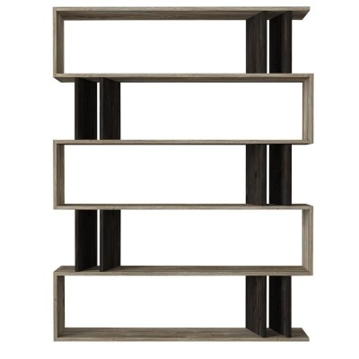 Βιβλιοθήκη Art Maison Honesty Sonoma/Wenge Μοριοσανίδα/Μελαμίνη 122x26x159cm Βιβλιοθήκη Art Maison Honesty Sonoma/Wenge Μοριοσανίδα/Μελαμίνη 122x26x159cm