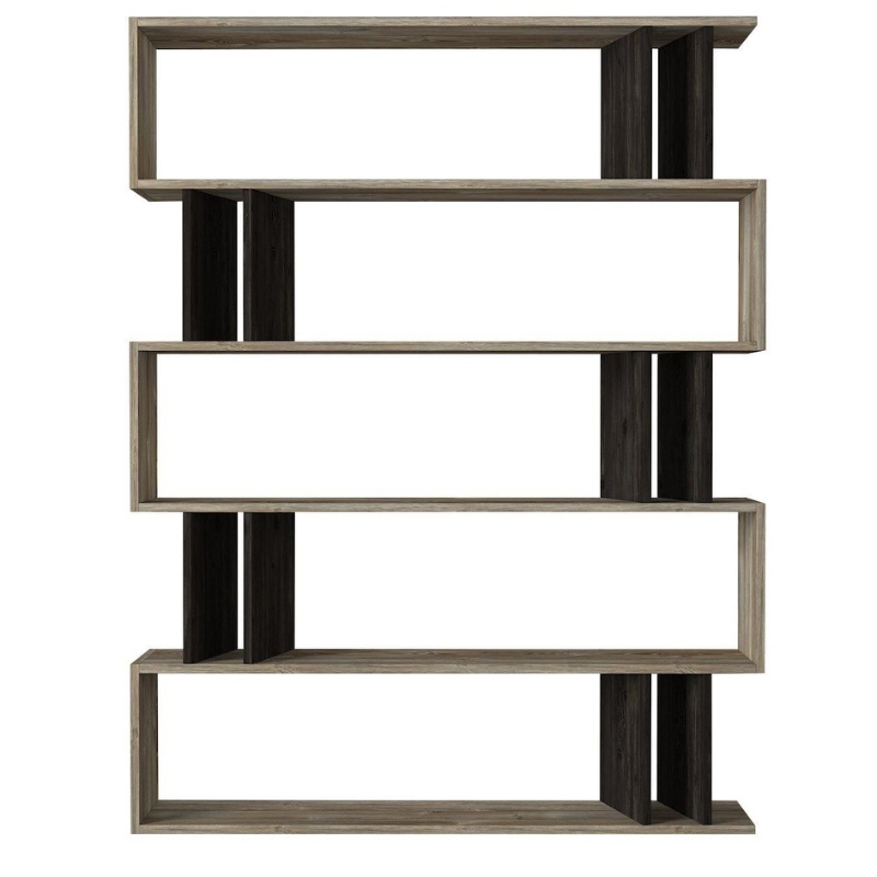 Βιβλιοθήκη Art Maison Honesty Sonoma/Wenge Μοριοσανίδα/Μελαμίνη 122x26x159cm Βιβλιοθήκη Art Maison Honesty Sonoma/Wenge Μοριοσανίδα/Μελαμίνη 122x26x159cm