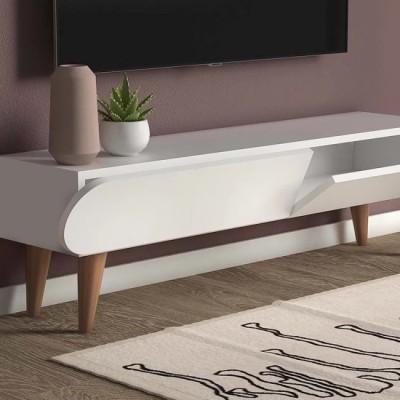 Έπιπλο τηλεόρασης Art Maison Ερμούπολη - White (120x30x40εκ.)