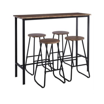 Σετ Μπαρ Εξωτερικού Χώρου Art Maison Beaver Pub Ανθρακί / Antique Brown 5τμχ