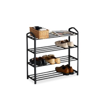 Παπουτσοθήκη Art Maison Chad 12 ζευγών Μέταλλο Μαύρο 62x20x62εκ