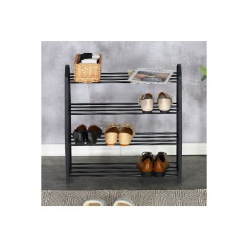 Παπουτσοθήκη Art Maison Chad 12 ζευγών Μέταλλο Μαύρο 62x20x62εκ