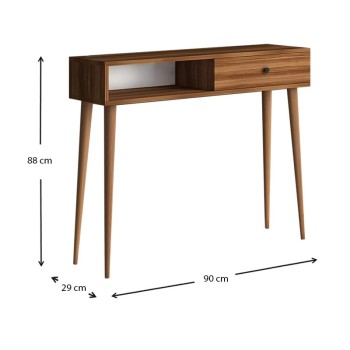 Κονσόλα Art Maison Ηράκλεια - Walnut (90x29x88εκ.)