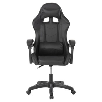 Καρέκλα Art Maison Asters Gaming Δερματίνης Μαύρη