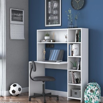 Γραφείο εργασίας Art Maison Volturino - White (113x40x142εκ.)