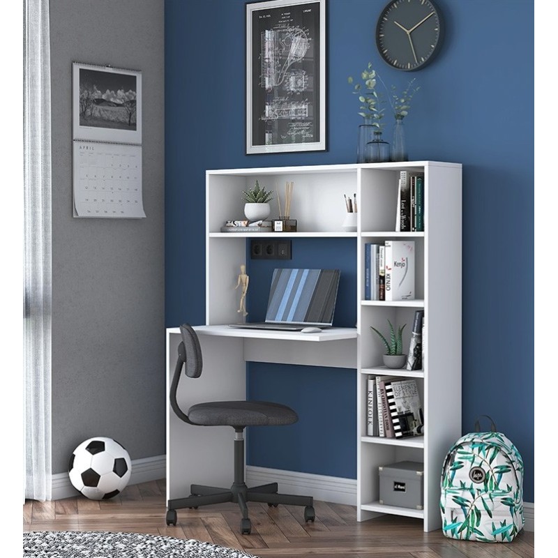 Γραφείο εργασίας Art Maison Volturino - White (113x40x142εκ.)