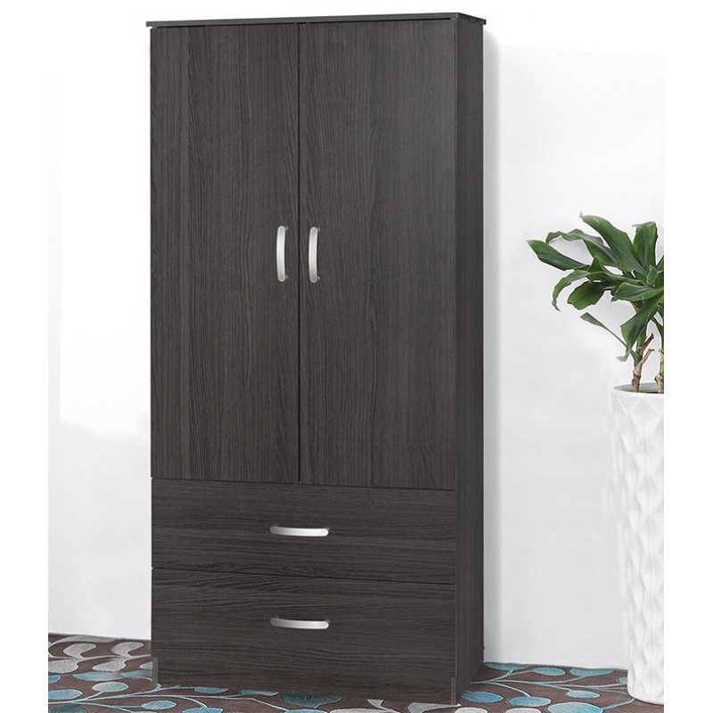 Ντουλάπα ρούχων δίφυλλη Art Maison Tokyo - Wenge (79x42x180εκ.)