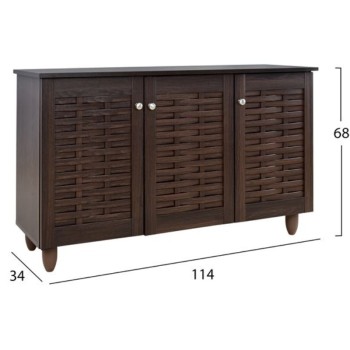 ΠΑΠΟΥΤΣΟΘΗΚΗ ART MAISON OROVILLE - WENGE (114Χ34Χ68εκ.)