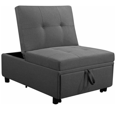 Πολυθρόνα Κρεβάτι Art Maison Lisianthus Σκούρο Γκρι 75x106x90cm