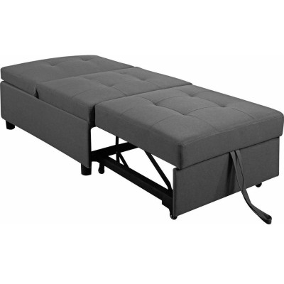 Πολυθρόνα Κρεβάτι Art Maison Lisianthus Σκούρο Γκρι 75x106x90cm