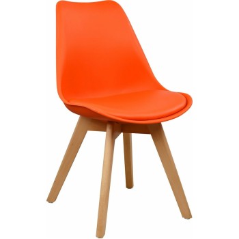 Καρέκλα Συσκευασία 4 Τεμαχίων Art Maison Εκάλη - Orange Natural (47x56,6x82εκ.)