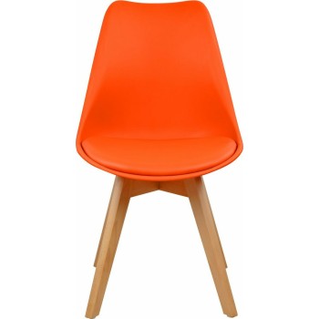 Καρέκλα Συσκευασία 4 Τεμαχίων Art Maison Εκάλη - Orange Natural (47x56,6x82εκ.)