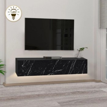 Έπιπλο τηλεόρασης Art Maison Τήλος - Black (135x31,6x25εκ.)