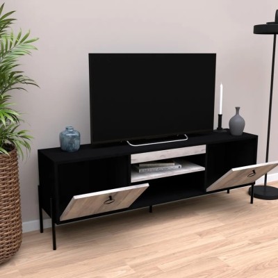 Έπιπλο Τηλεόρασης Art Maison Wakerobin 160x35x56cm Black-Smoke Έπιπλο Τηλεόρασης Art Maison Wakerobin 160x35x56cm Black-Smoke