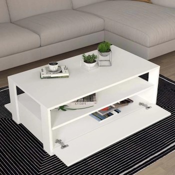 Τραπεζάκι σαλονιού Art Maison Βλυχάδια - White (110x60x40εκ.)