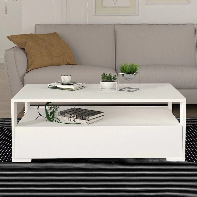 Τραπεζάκι σαλονιού Art Maison Βλυχάδια - White (110x60x40εκ.) Τραπεζάκι σαλονιού Art Maison Βλυχάδια - White (110x60x40εκ.)