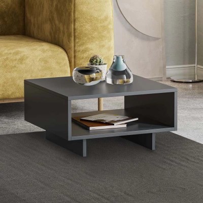 Τραπεζάκι σαλονιού Art Maison Διάπορος - Charcoal (60x60x32εκ.)