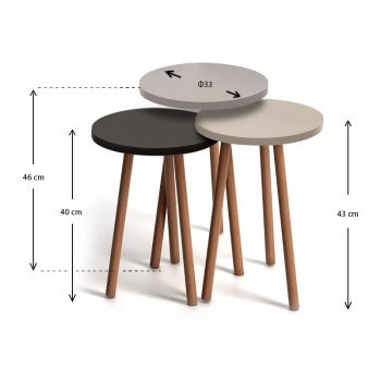 Βοηθητικά τραπεζάκια Art Maison Κέρος - WCB