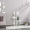 Χαμηλή βιβλιοθήκη-ραφιέρα Art Maison Spiderwort λευκό 50x22x90εκ