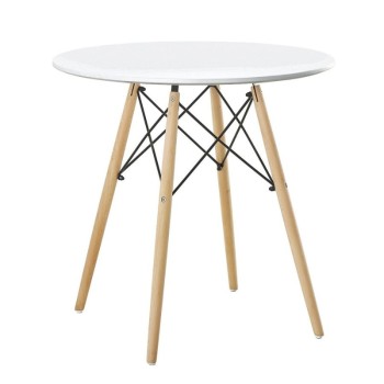 Τραπέζι Art Maison Ozark Λευκό MDF/Ξύλο Φ70x74cm
