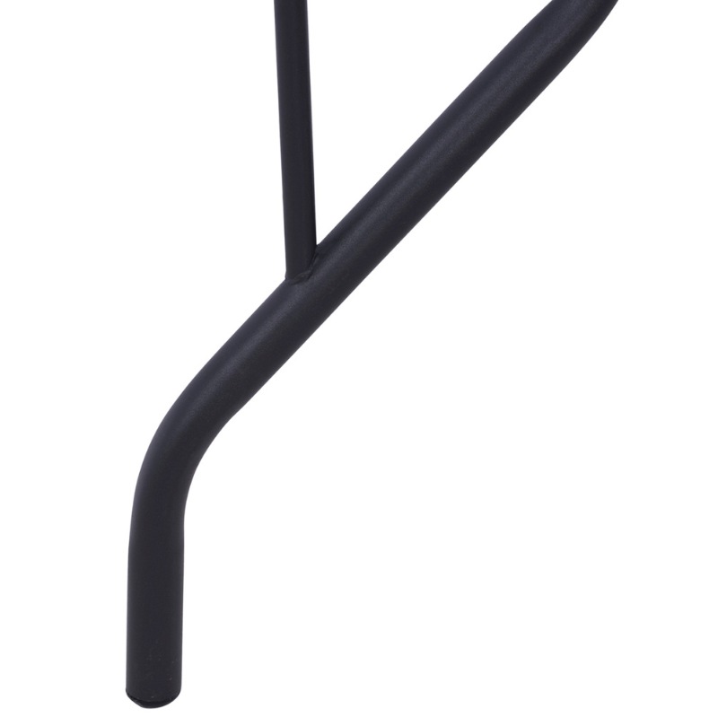 ΤΡΑΠΕΖΙ Art Maison Pacha ΜΕΤΑΛΛΙΚΟ ΣΚΟΥΡΟ ΓΚΡΙ ΜΕ ΓΥΑΛΙΝΗ ΕΠΙΦΑΝΕΙΑ 110Χ60Χ71Υεκ.