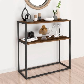 Κονσόλα Art Maison Κεφαλονιά - Walnut (90x33,5x90εκ.)