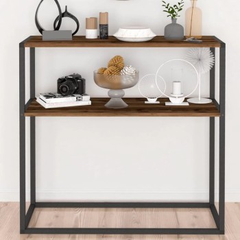 Κονσόλα Art Maison Κεφαλονιά - Walnut (90x33,5x90εκ.)