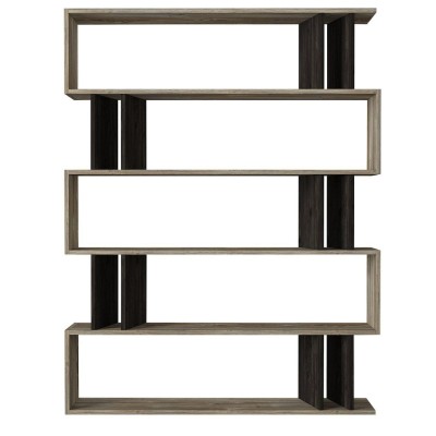 Βιβλιοθήκη Art Maison Tora Sonoma/Wenge Μοριοσανίδα/Μελαμίνη 122x26x159cm