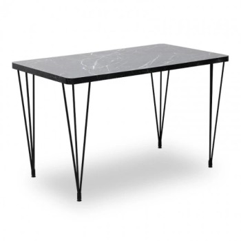 Τραπέζι Art Maison ΒΕΝΕΤΙΚΟ - Black (120x70x75εκ.)