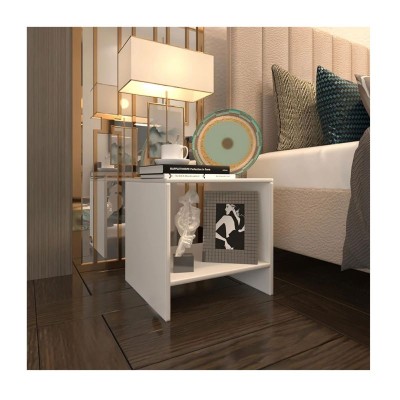 Κομοδίνο Art Maison Σπιναλόγκα - White (39x39x39εκ.)