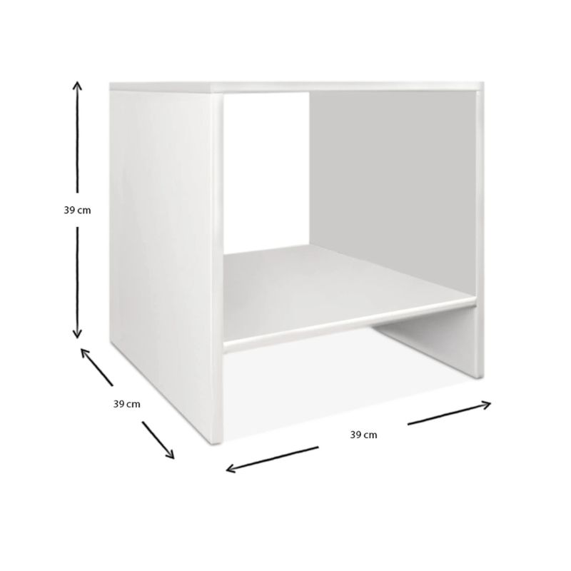 Κομοδίνο Art Maison Σπιναλόγκα - White (39x39x39εκ.)