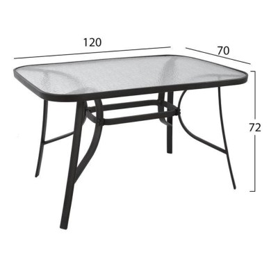 ΤΡΑΠΕΖΙ ART MAISON GENEVA - GREY (120Χ70Χ72εκ)