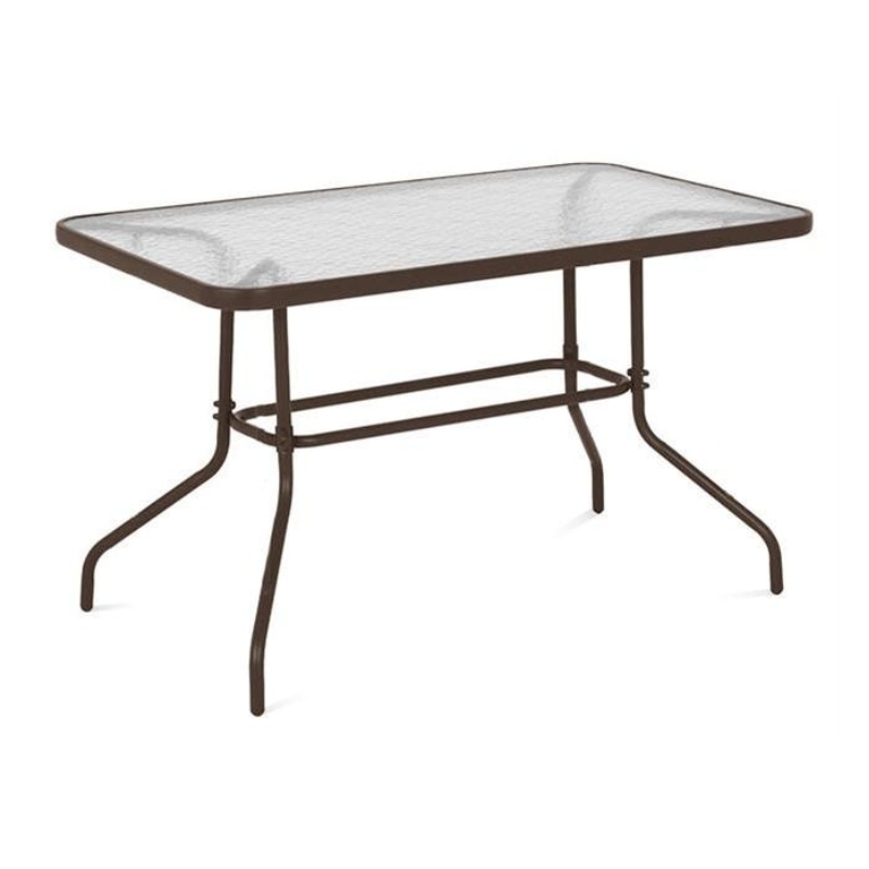 Ορθογώνιο Τραπέζι Κήπου Art Maison Peg  Μεταλλικό Καφέ 130x80x70cm