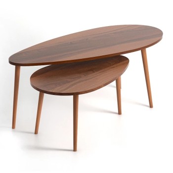 Βοηθητικά τραπεζάκια Art Maison Παξοί - Walnut 116x46x46εκ.