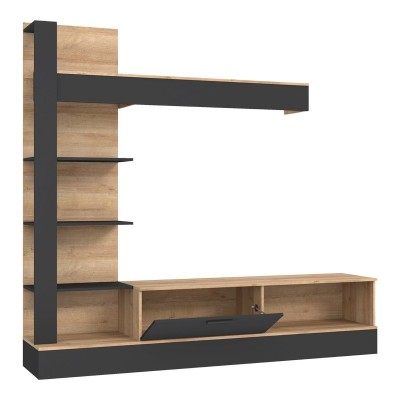 Σύνθετο σαλονιού Art Maison Forli - Black Oak (205x41.5x192εκ) Σύνθετο σαλονιού Art Maison Forli - Black Oak (205x41.5x192εκ)