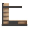 Σύνθετο σαλονιού Art Maison Forli - Black Oak (205x41.5x192εκ)