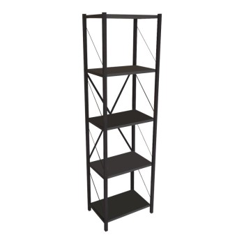 Βιβλιοθήκη Art Maison Alessandria - Charcoal Black (40x30x150εκ)