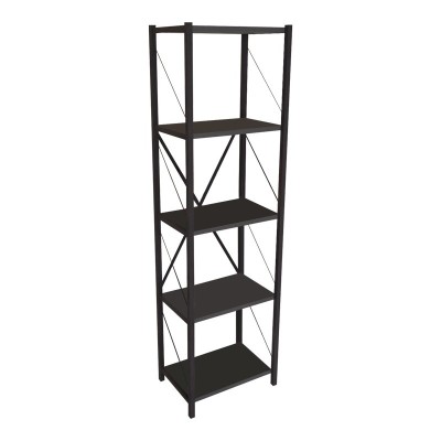 Βιβλιοθήκη Art Maison Alessandria - Charcoal Black (40x30x150εκ) Βιβλιοθήκη Art Maison Alessandria - Charcoal Black (40x30x150εκ)