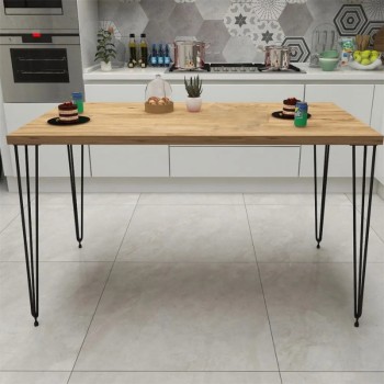 Τραπέζι Art Maison Nanami 104x60x74cm Walnut-Black Τραπέζι Art Maison Nanami 104x60x74cm Walnut-Black