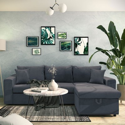 Γωνιακός καναπές κρεβάτι Art Maison Μιλάνο - Charcoal (225x148x81εκ)