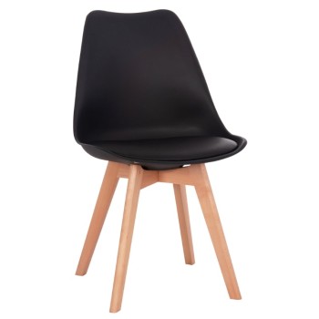 Καρέκλα Art Maison Worland - Black Natural (47x56,6x82εκ.)