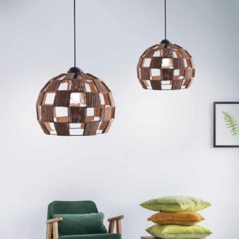 Φωτιστικό Οροφής Μονόφωτο Art Maison Kazue Black/Rope