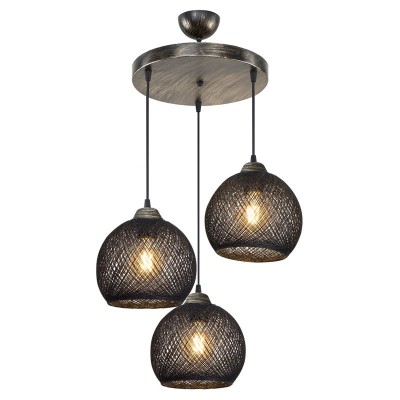 Φωτιστικό οροφής τρίφωτο Art Maison Hideki Ε27 μαύρο-bronze Φ40x80εκ Φωτιστικό οροφής τρίφωτο Art Maison Hideki Ε27 μαύρο-bronze Φ40x80εκ