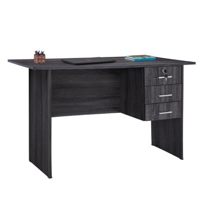 ΓΡΑΦΕΙΟ ΜΕΛΑΜΙΝΗΣ ART MAISON MIDORI 120x60x75Υεκ.ΜΕ 3 ΣΥΡΤΑΡΙΑ ΣΕ ΑΝΘΡΑΚΙ ΧΡΩΜΑ