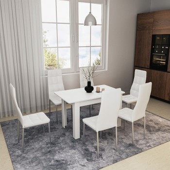 Τραπέζι Art Maison Comfey επεκτεινόμενο λευκό 120-174x70x73.5εκ