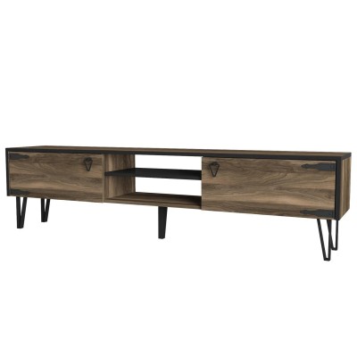 Έπιπλο Τηλεόρασης Art Maison Cradily Σκούρο Καφέ 180x30x49cm Έπιπλο Τηλεόρασης Art Maison Cradily Σκούρο Καφέ 180x30x49cm