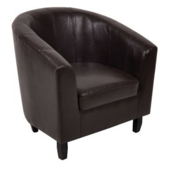 Πολυθρόνα Art Maison Cosmog από Δερματίνη Καφέ 77x70x77cm